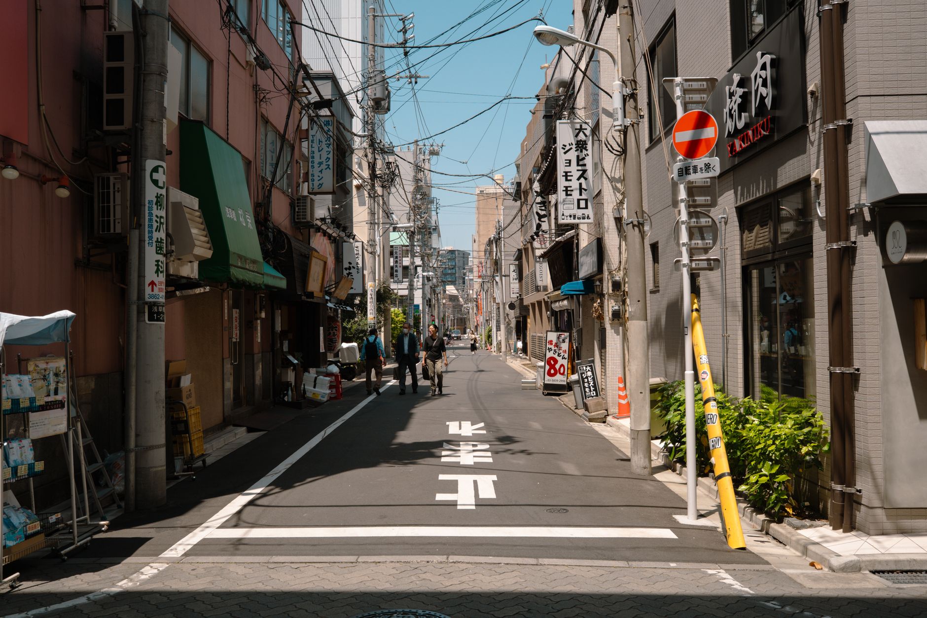 quiet street in tokyo s bustling cityscape